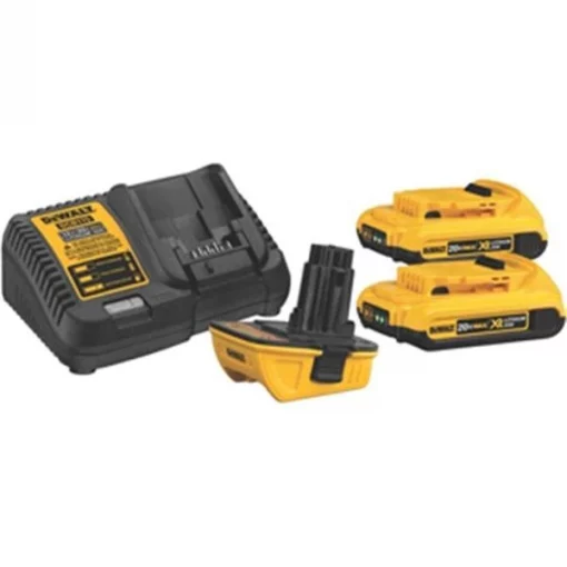 Dewalt-Black & Decker DWDCA2203C 18V-20V Battery Adaptor with Two 20V Maximum 2Ah Batteries & Charger
