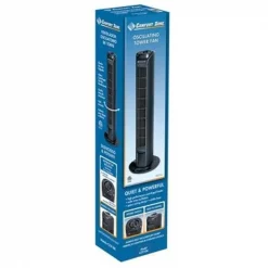 Howard Berger CZTFR1BK 3 Speed Tower Oscillating Fan; Black – 30 in.
