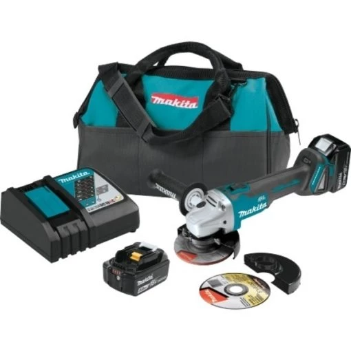 Makita ANGLE GRINDER KIT, BRUSHLESS, 8500 RPM, 14-1/4" LENGTH, 5" 1 ANGLE GRINDER KIT, BRUSHLESS, 8500 RPM, 14-1/4" LENGTH, 5"