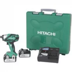 HITACHI WH18DSDL Impact Driver, 18 V Battery, 1/4 in Drive, Green