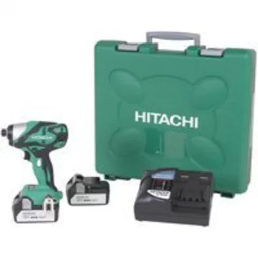 HITACHI WH18DSDL Impact Driver, 18 V Battery, 1/4 in Drive, Green