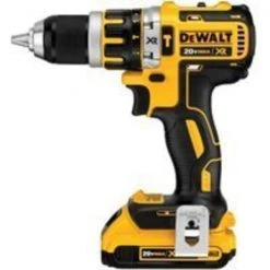 Dewalt DCD796D2/DCD795D2 Hammer Drill Kit, 20 V Battery, Lithium-Ion Battery, 1/2 in Chuck, Black/Yellow