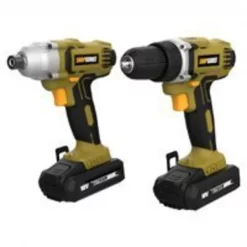 ROCKWELL SS1808 Hammer Drill and Impact Driver Combo Kit, 20 V Battery