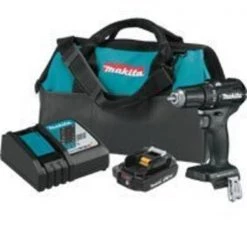 Makita LXT XFD11R1B Drill/Driver Kit, 18 V Battery, Lithium-Ion Battery, 1/2 in Chuck
