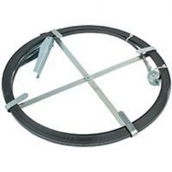 COBRA TOOLS 50500 Flat Sewer Rod, 1/2 in Dia Cable, Adjustable Grip Handle, Spring Steel