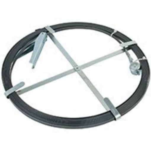 COBRA TOOLS 50500 Flat Sewer Rod, 1/2 in Dia Cable, Adjustable Grip Handle, Spring Steel