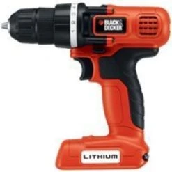Black & Decker Black+Decker BDCD8C/LDX172C Drill/Driver, 7.2 V Battery, Lithium-Ion Battery, 3/8 in Chuck
