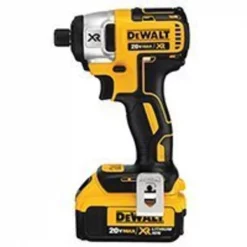 DeWALT DCF887M2/DCF886M2 Impact Driver Kit, 20 V Battery, 1/4 in Drive, 3-Speed, Black/Yellow