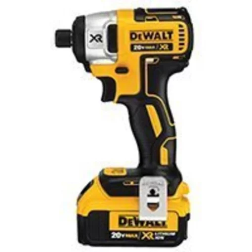 DeWALT DCF887M2/DCF886M2 Impact Driver Kit, 20 V Battery, 1/4 in Drive, 3-Speed, Black/Yellow