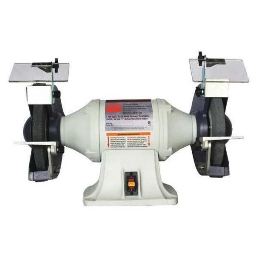 Bench Grinder, 10 in Max. Wheel Dia, 1 in Max. Wheel Thickness, 36/60 Grinding Wheel Grit