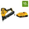 Dewalt Cordless Nailer Kit, 20.0V, Flat Head