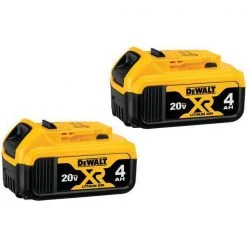 Dewalt 20.0V Li-Ion Battery, 4.0Ah Capacity (2 Pack)