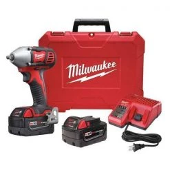 Milwaukee M18 3/8" Impact Wrench Kit w/Friction Ring 2 M18 3/8" Impact Wrench Kit w/Friction Ring