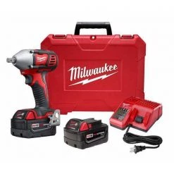 Milwaukee M18 1/2" Impact Wrench Kit w/Pin Detent