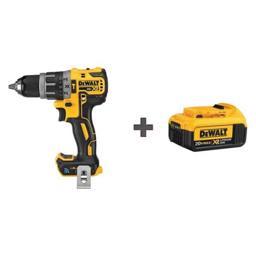 20V Hammer Drill, Battery Included, 1/2 in Chuck