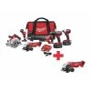 Milwaukee Cordless Combination Kit, 18.0V, 7 Tools