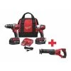 Milwaukee Cordless Combination Kit, 18.0V, 3 Tools