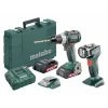 Metabo Cordless Combination Kit, Li-Ion, 18.0V