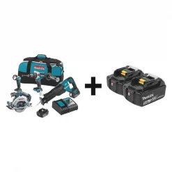 Cordless Combination Kit, 18.0V, 4 Tools