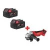 Milwaukee Angle Grinder, 18V DC, 4 1/2 in Wheel Dia.