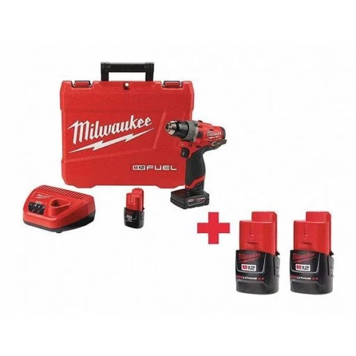 12V Hammer Drill, Battery Included, 1/2 in Chuck