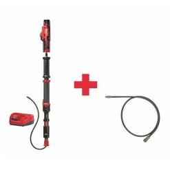Milwaukee 4 ft Cordless Drain Cleaning Machine, 12V