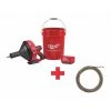 Milwaukee 25 ft Cordless Drain Cleaning Machine, 12V