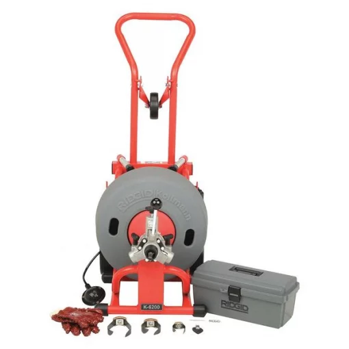 200 ft Corded Drain Cleaning Machine, 115V AC
