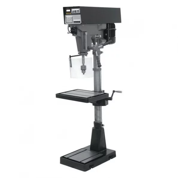 Floor Drill Press, Spline Drive, 1 hp, 115/230 V, 15 in Swing, Variable Speed