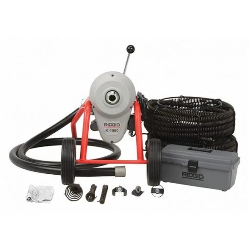 200 ft Corded Drain Cleaning Machine, 115V AC