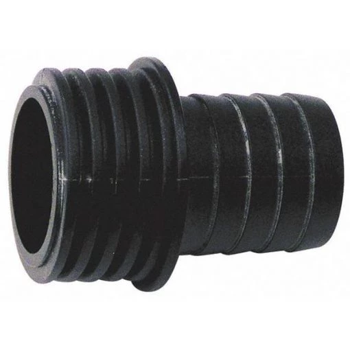 Vacuum Hose Fitting Adapter, 1in Extrnl Hose Thread, 1/pk