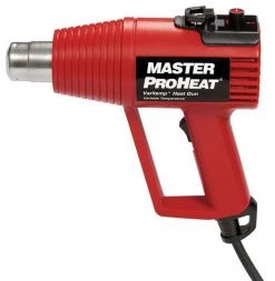 Master Appliance Heat Gun, Electric Powered, 230V AC, Variable Temp. Setting, 1,426 W Watt, Pistol Handle