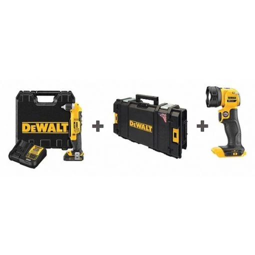 Dewalt Cordless Combo Kit, w/ Drill, Light 1 Cordless Combo Kit, w/ Drill, Light