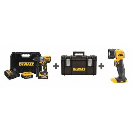 Cordless Combo Kit, w/ Drill, Light