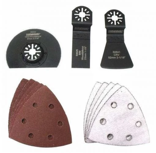 Oscillating Tool Accessories, 4in, 13 pcs.