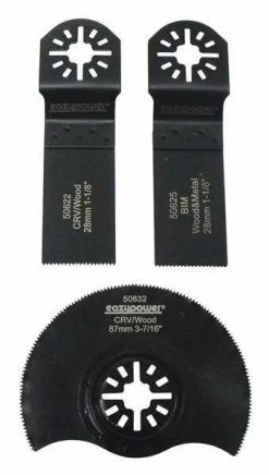 Oscillating Tool Accessories, 4in., 3 pcs.