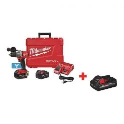 Milwaukee Cordless Hammer Drill, w/Battery, Voltage: 18V