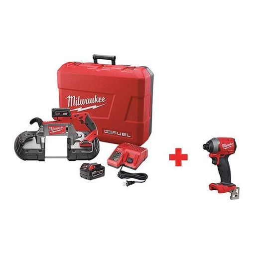 Milwaukee Cordless Combination Kit, 18V DC, 44-7/8" Blade Length 1 Cordless Combination Kit, 18V DC, 44-7/8" Blade Length