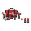 Milwaukee Cordless Combination Kit, 4 Tools, 12V DC