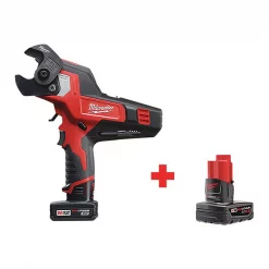 Milwaukee Cordless Cable Cutter, Extra Battery Bundle, 12V, Li-Ion Battery, M12™ Series