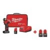 Milwaukee M12 FUEL(TM) 12.0 1/4" Cordless Impact Wrench Kit, Case