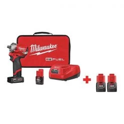 M12 FUEL(TM) 12.0 1/2" Cordless Impact Wrench Kit, Case