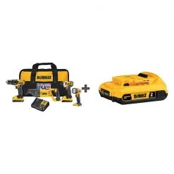 Dewalt Cordless Combination Kit, 20.0V, 4 Tools