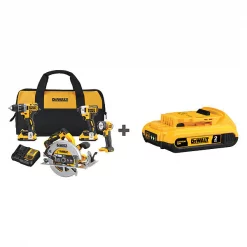 Cordless Combination Kit, 20.0V, 4 Tools