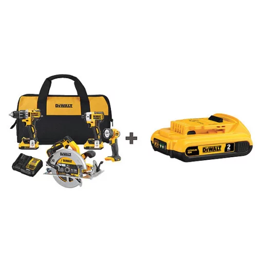 Cordless Combination Kit, 20.0V, 4 Tools