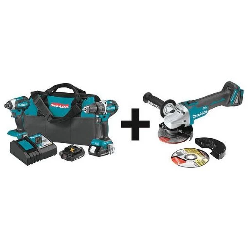 Makita Cordless Combination Kit, 3 Tools, 18V DC 1 Cordless Combination Kit, 3 Tools, 18V DC