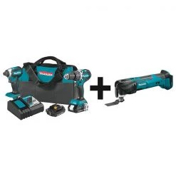 Cordless Combination Kit, 3 Tools, 18V DC