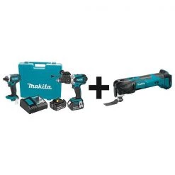 Makita Cordless Combination Kit, 3 Tools, 18V DC