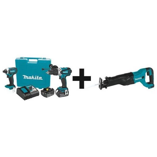 Cordless Combination Kit, 3 Tools, 18V DC