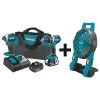 Makita Cordless Combination Kit, 3 Tools, 18V DC
